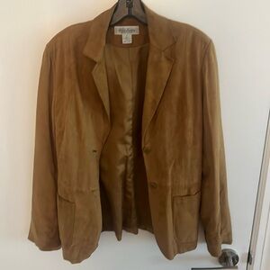 Suede blazer